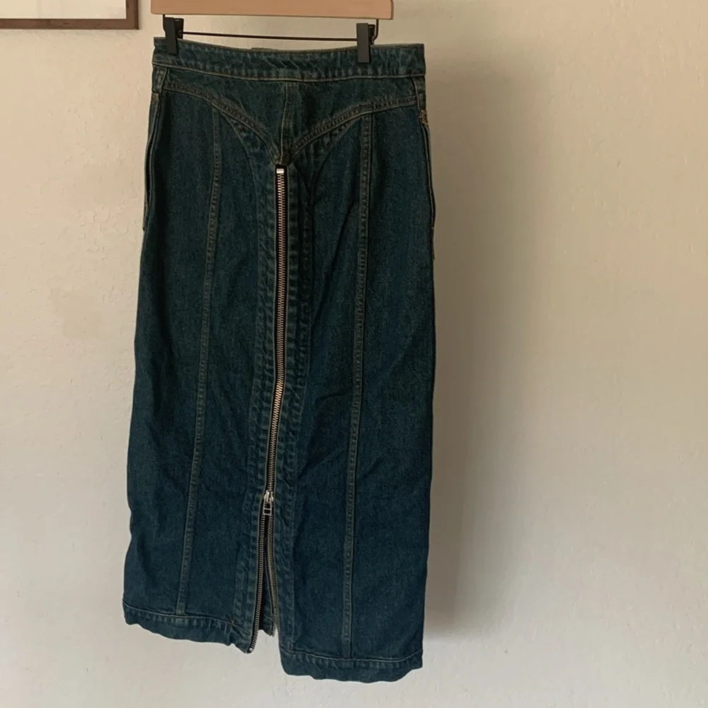 Eckhaus latta denim midi skirt - Picture 4 of 8